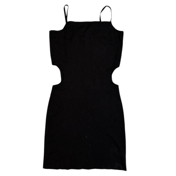 Say What Black Cut Out BodyCon Dress - Picture 1 of 3